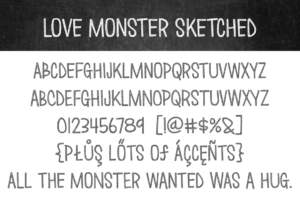 Letters For Love Monster Sketched